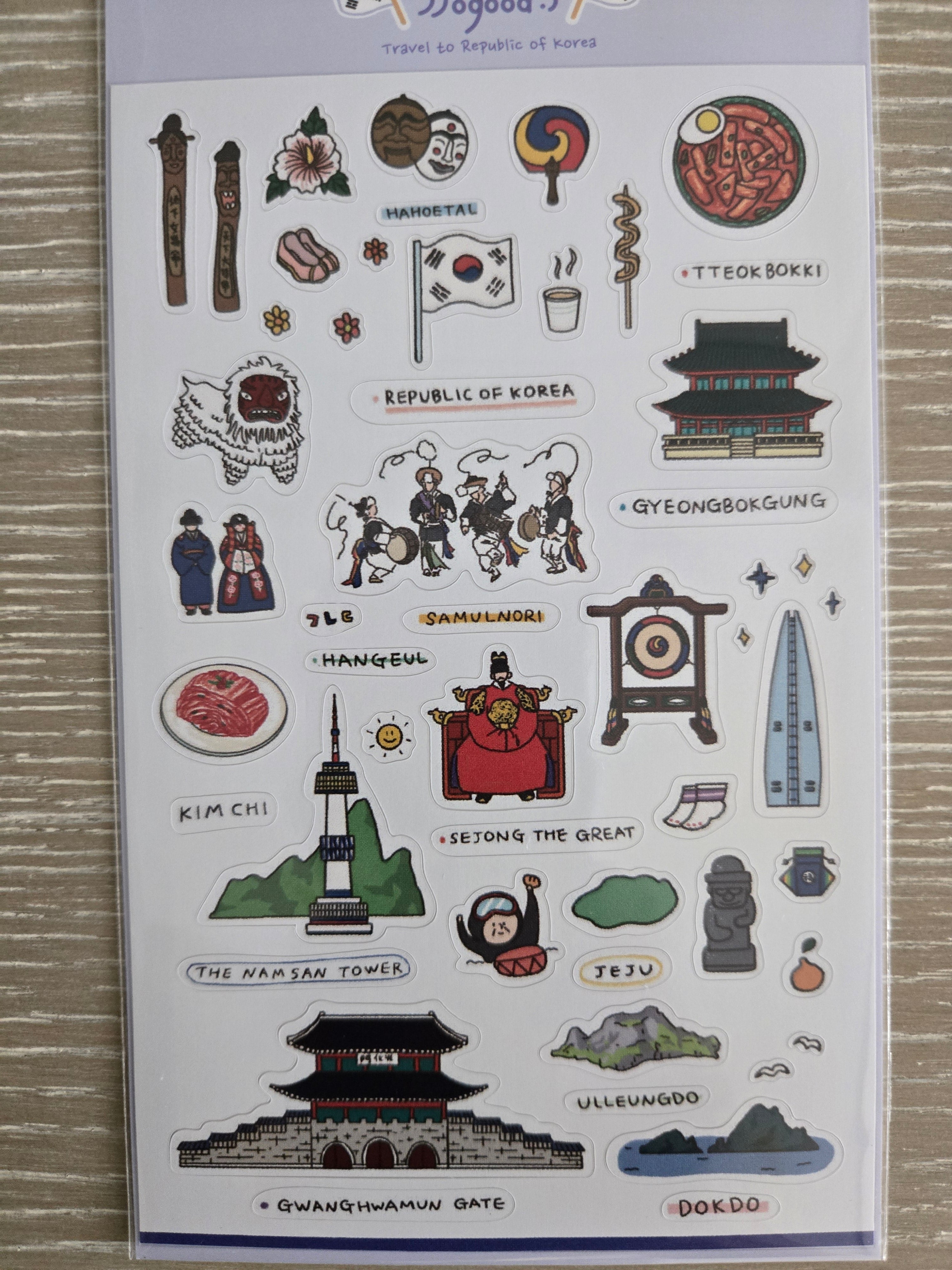 Korean Cultural Sticker Pack