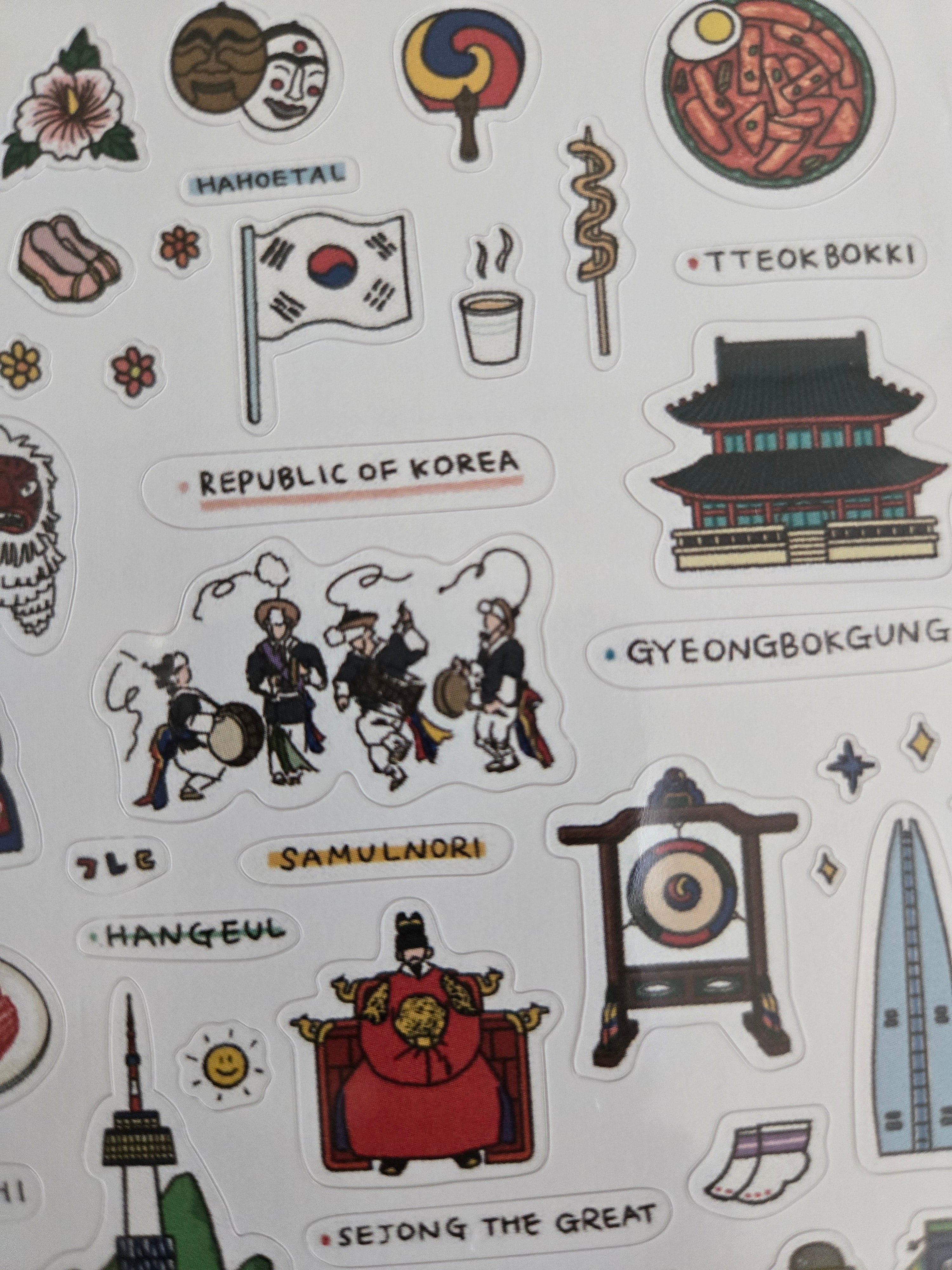 Korean Cultural Sticker Pack