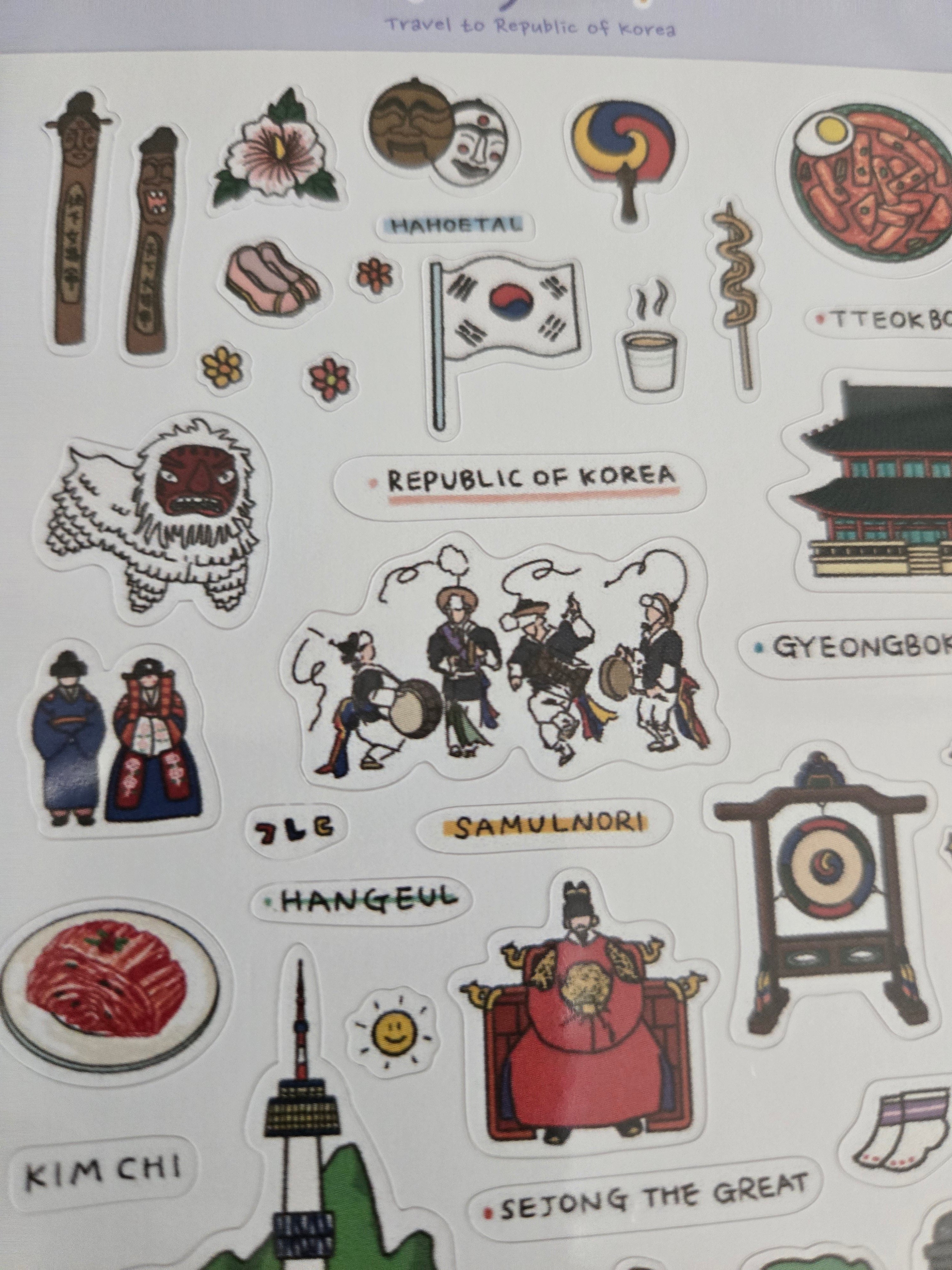 Korean Cultural Sticker Pack
