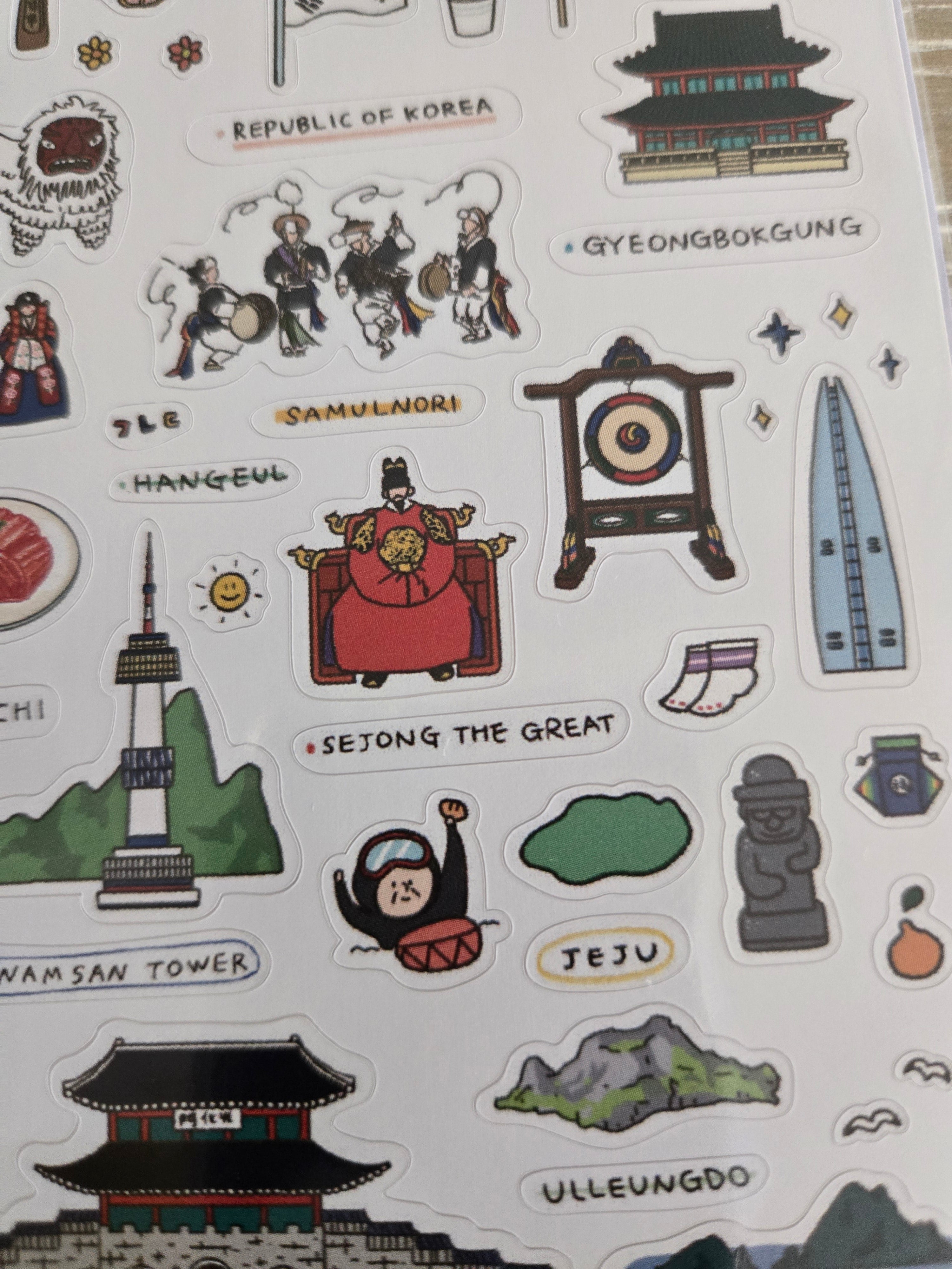 Korean Cultural Sticker Pack