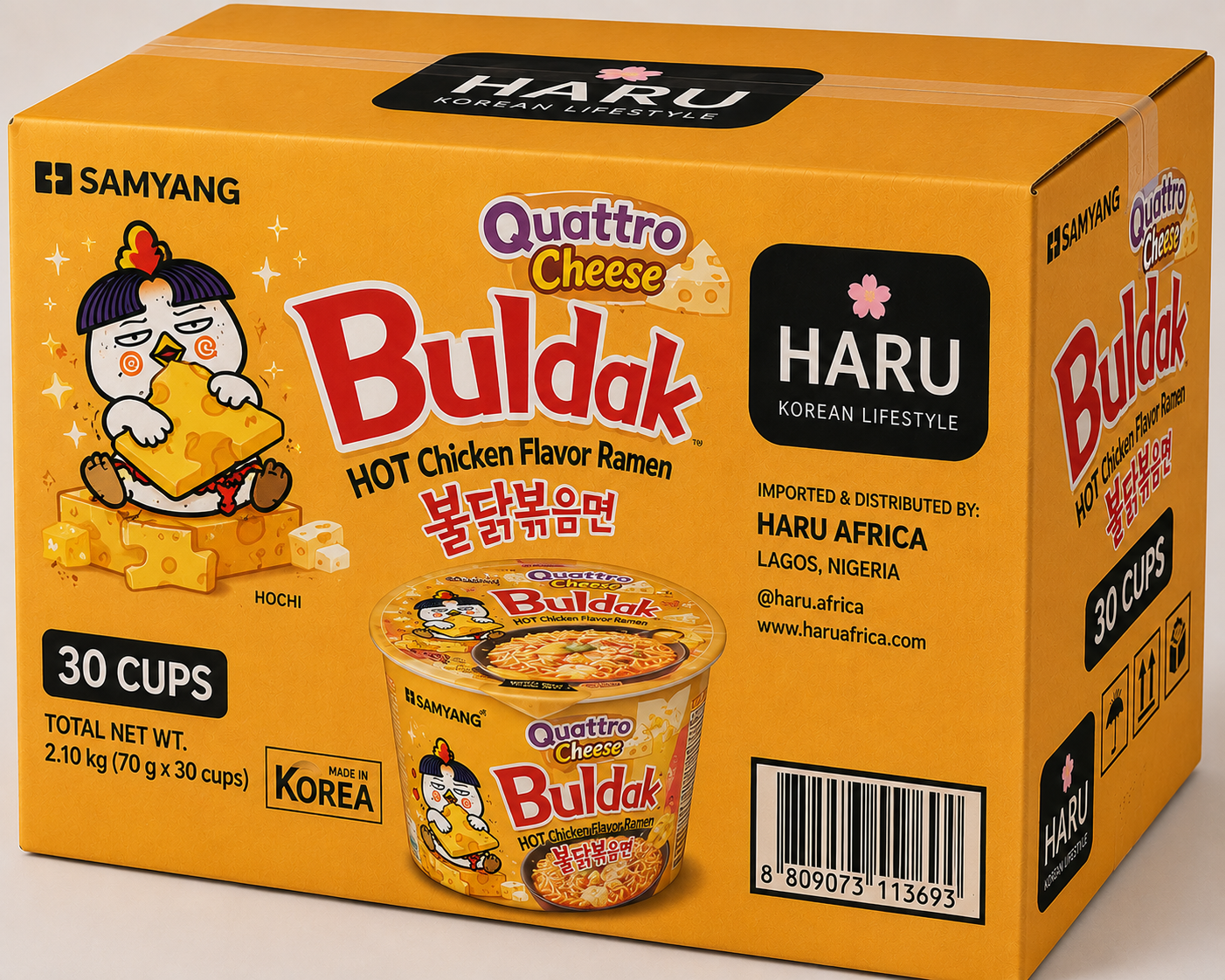Buldak Quattro Cheese Carton [30 cups]