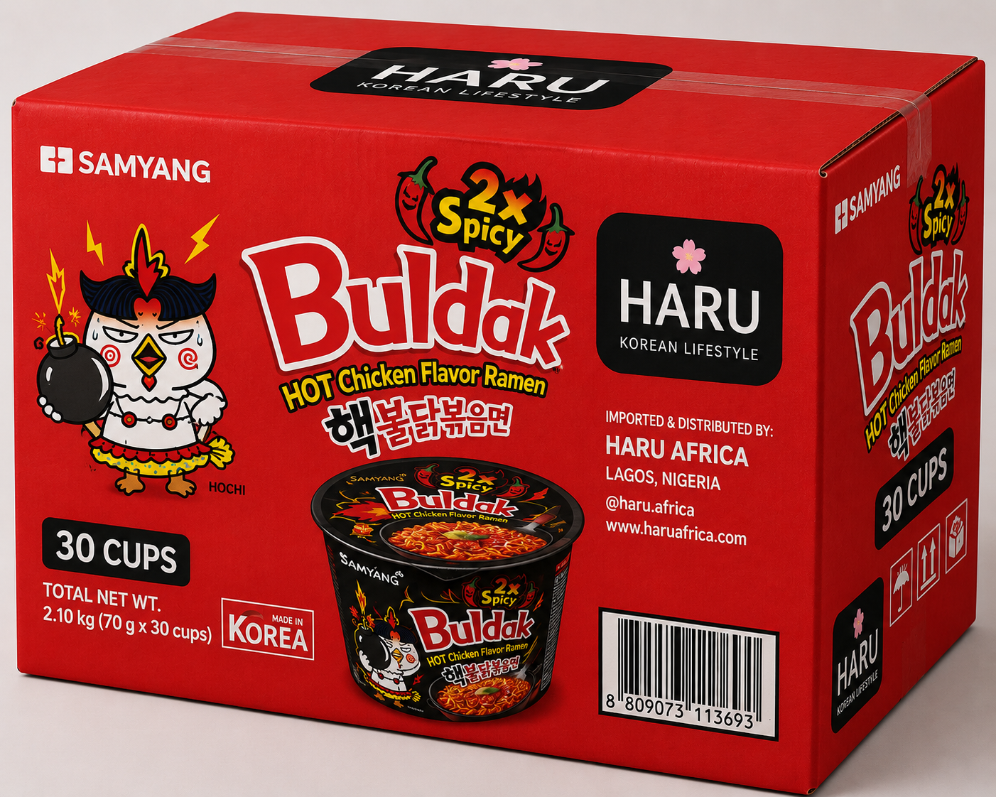 Buldak 2x Carton [30 cups]