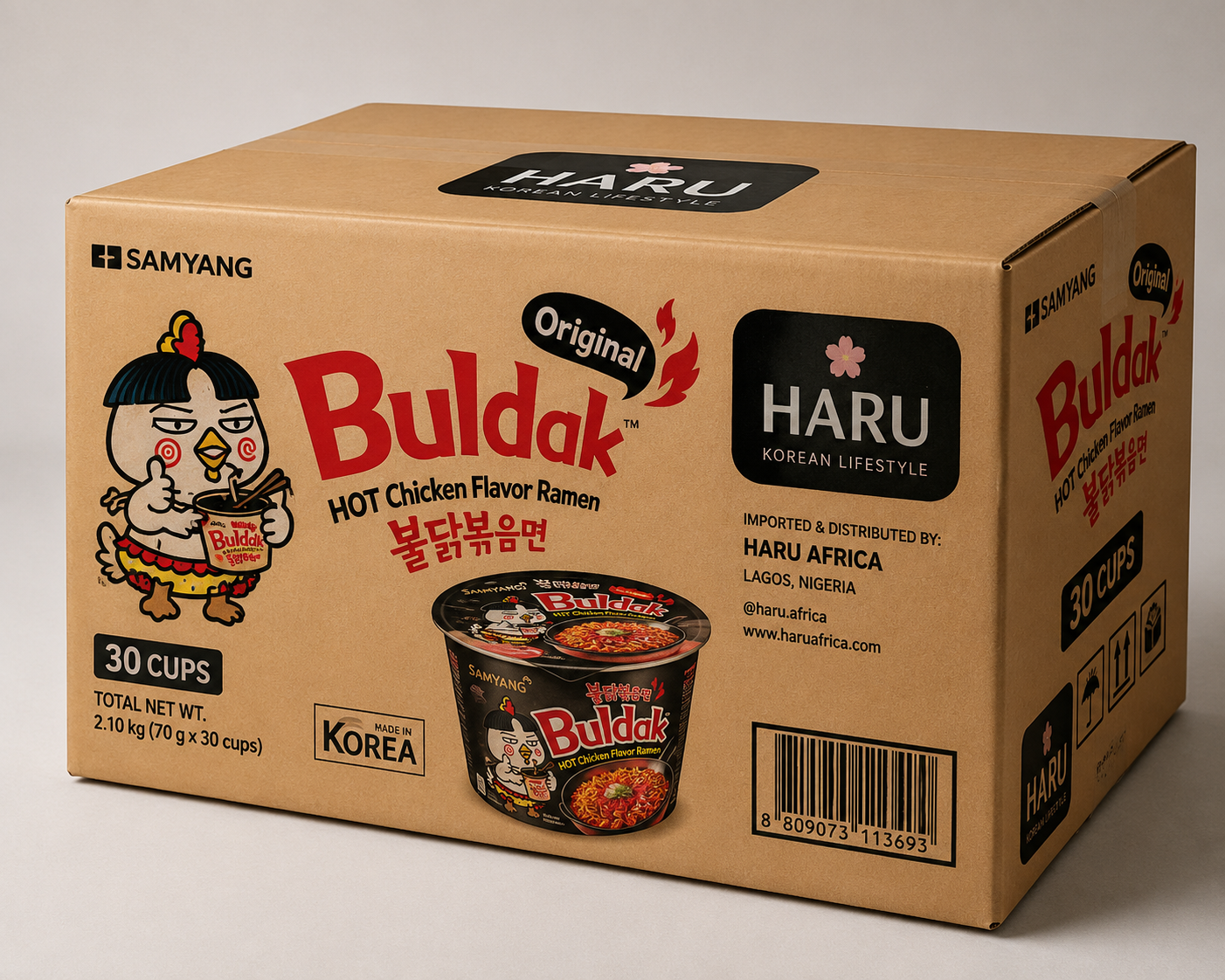Buldak Original Carton [30 cups]