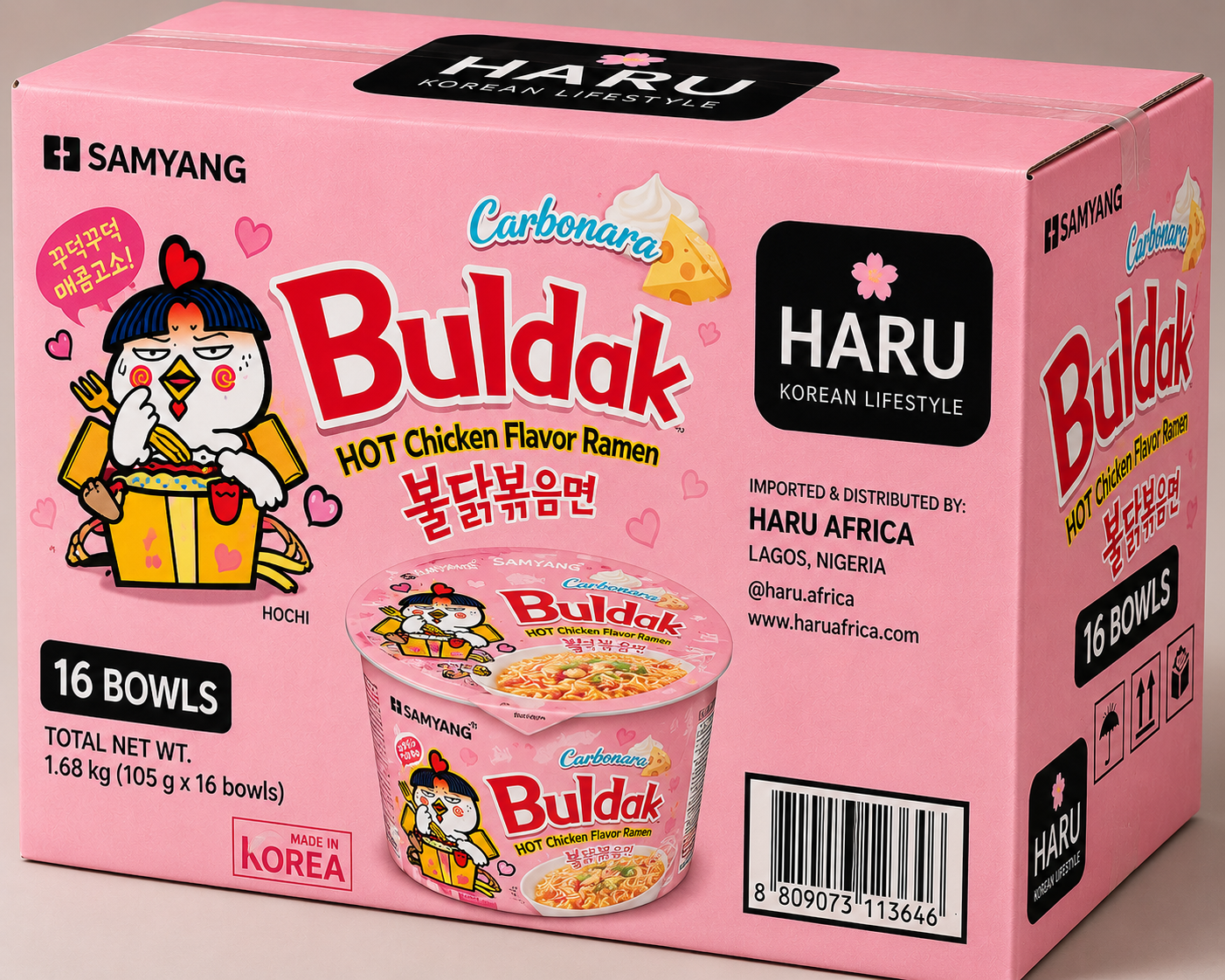 Buldak Carbonara Carton [16 Bowls]