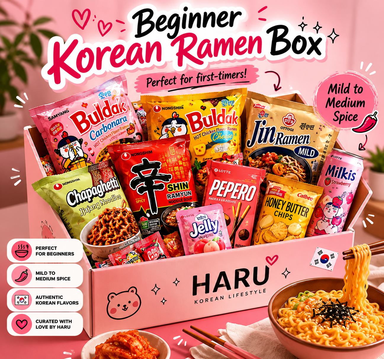 Beginner Korean Ramen Box