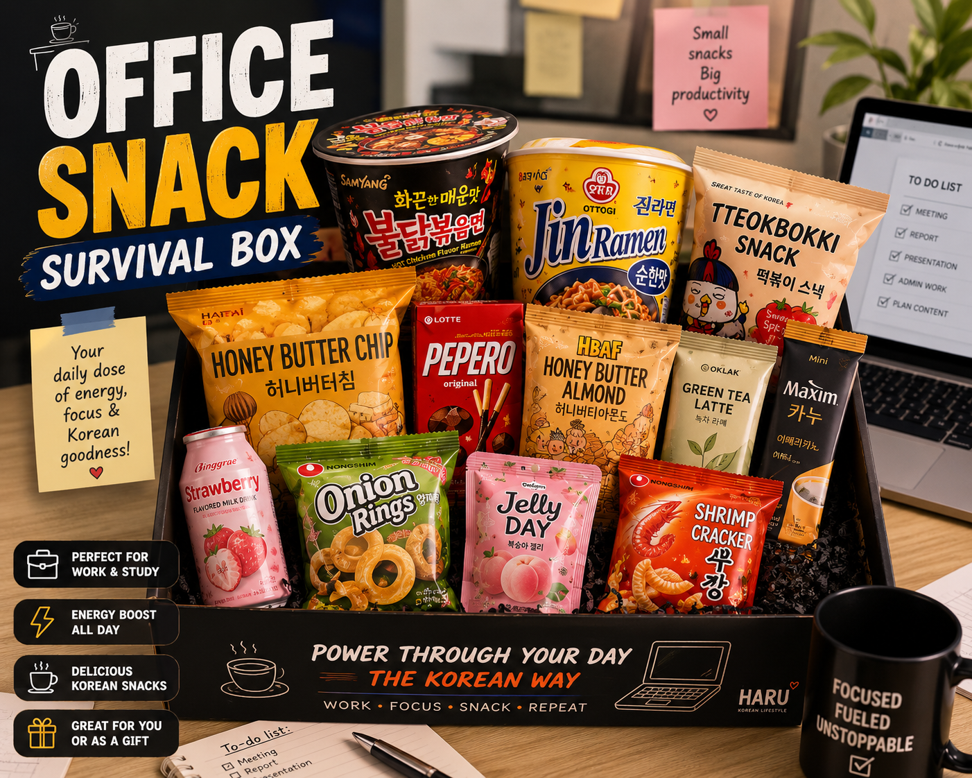 Office Snack Survival Box