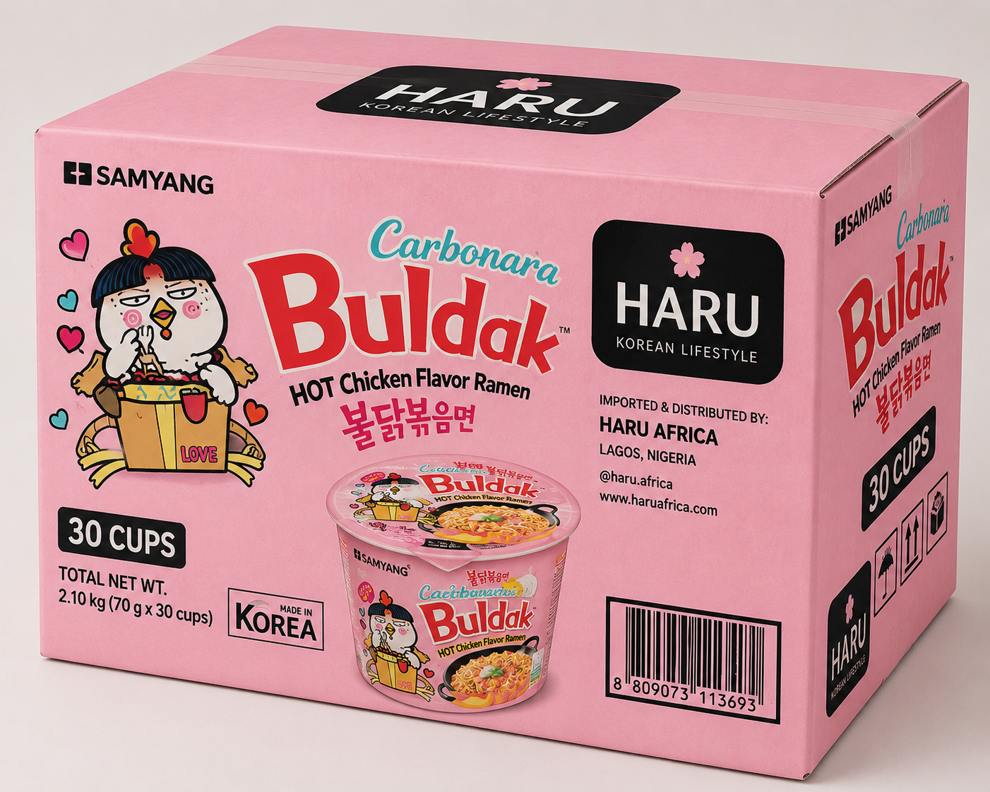 Buldak Carbonara Carton [30 cups]