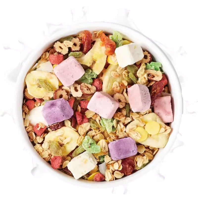 Freeze-Dried Yogurt Granola Cereal with Dried Fruits & Chia Seeds
