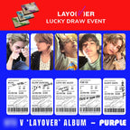 BTS V Solo Layover Photo Card Set