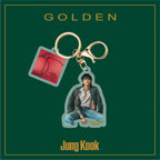 BTS JK GOLDEN ACRYLIC KEYCHAIN