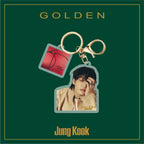 BTS JK GOLDEN ACRYLIC KEYCHAIN