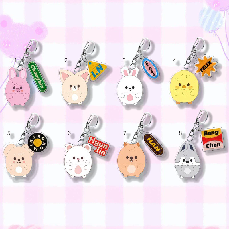 STRAY KIDS ACRYLIC KEYCHAIN
