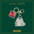 BTS JK GOLDEN ACRYLIC KEYCHAIN