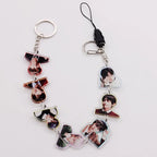BTS ACRYLIC KEYCHAIN W/ TRIFECTA STRAPS