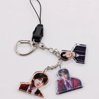 BTS ACRYLIC KEYCHAIN W/ TRIFECTA STRAPS