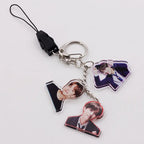 BTS ACRYLIC KEYCHAIN W/ TRIFECTA STRAPS