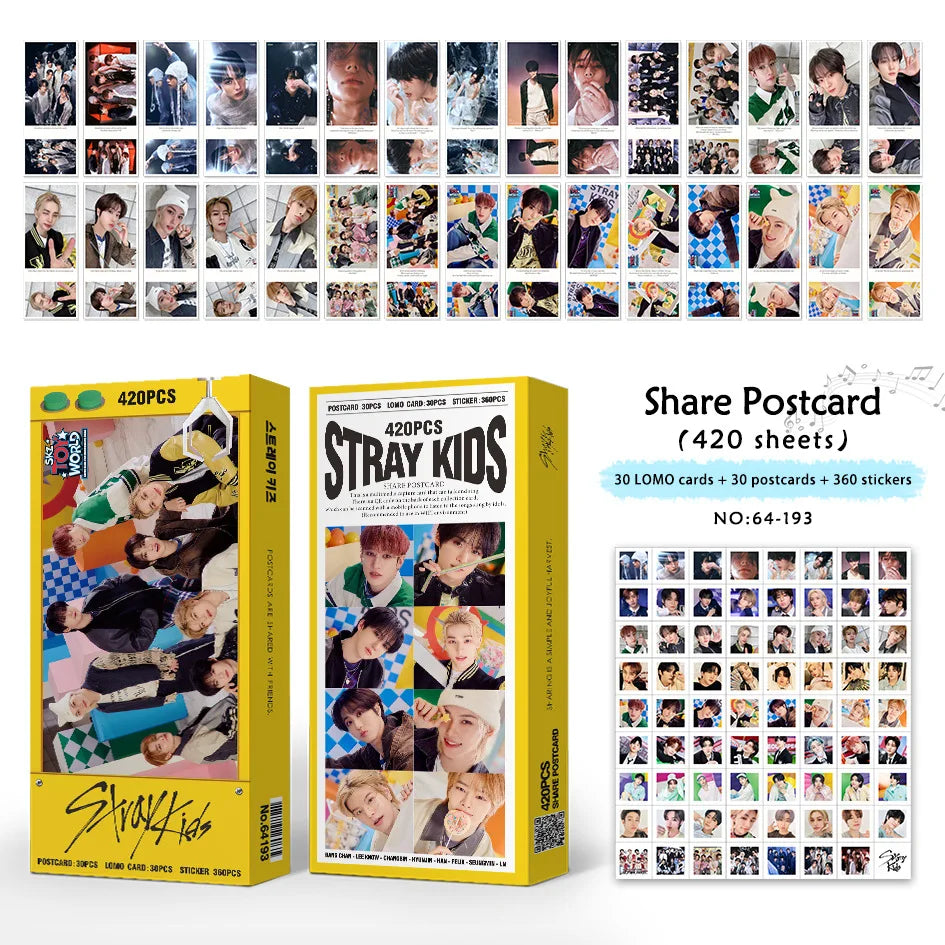 K-POP POSTCARD PHOTO CARD SET