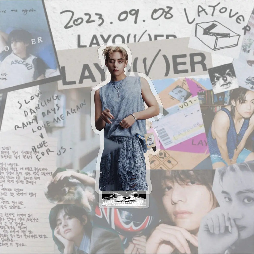 BTS V LAYOVER ACRYLIC STAND