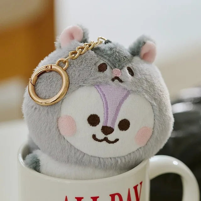 BT21 BABY Zoo Series Plush Doll Keychain