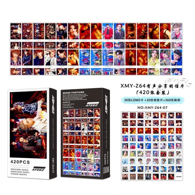 ATEEZ 420PCS Photocards Set