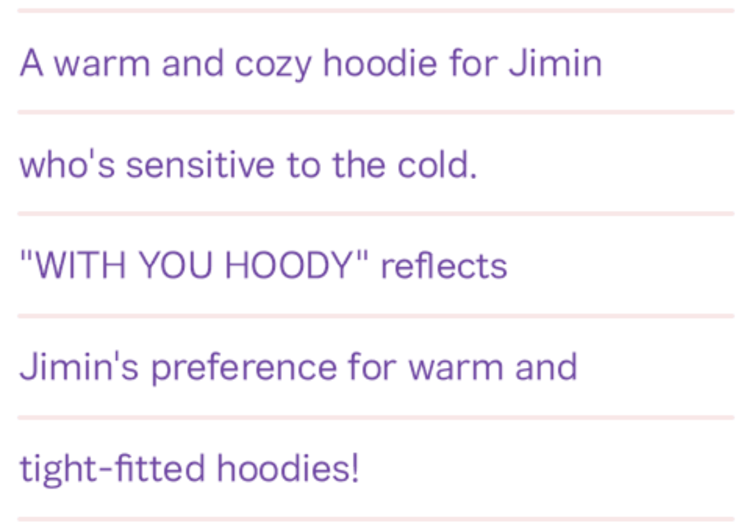 BTS JIMIN 'ARTIST-MADE' WITH YOU HOODIE