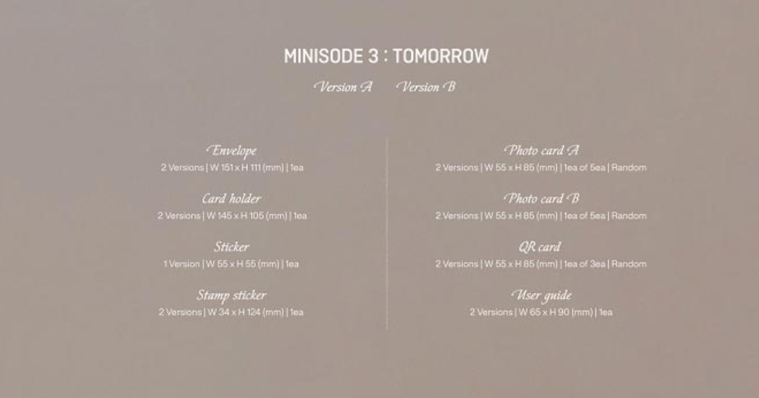 TXT – Minisode 3: TOMORROW