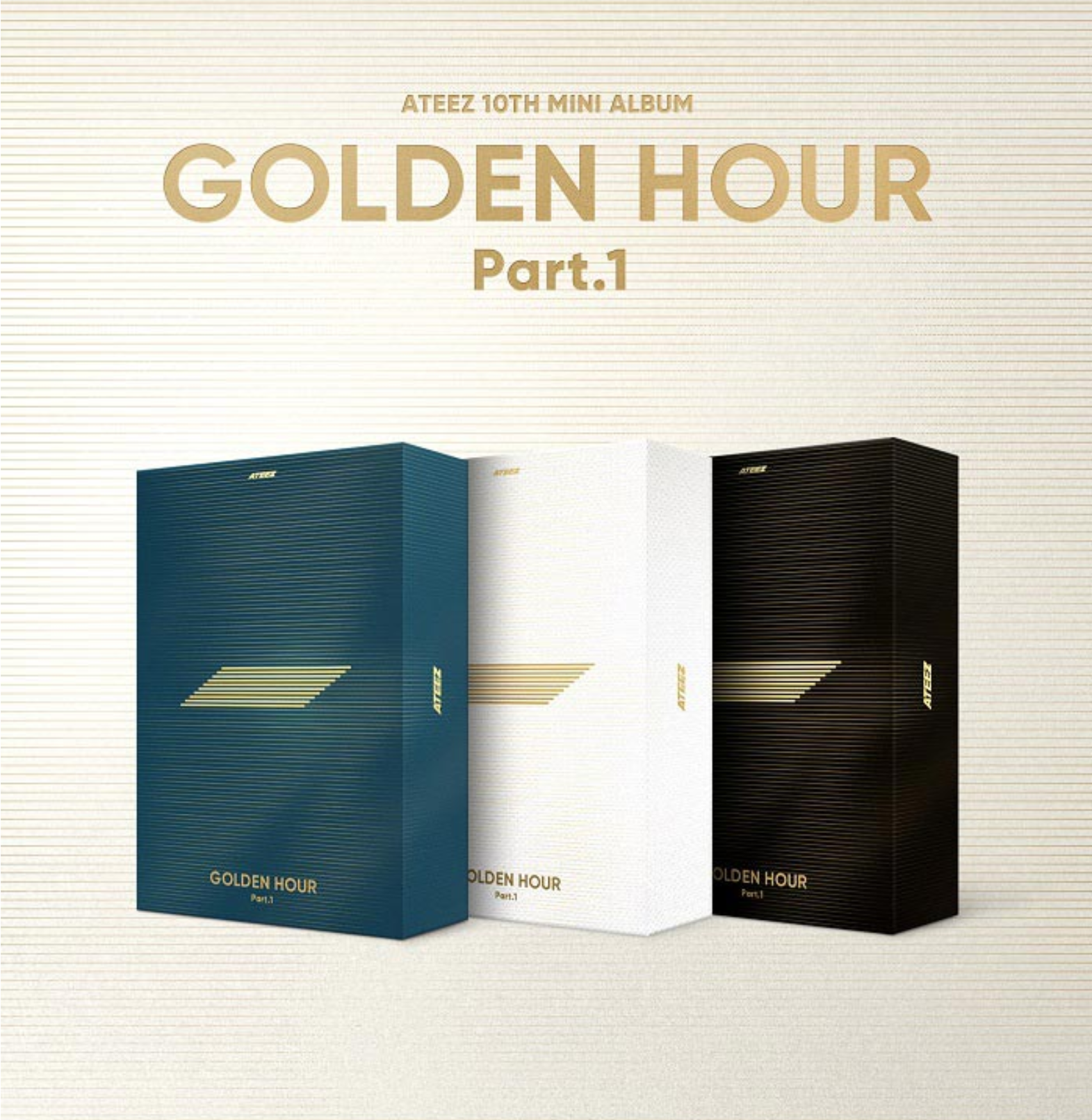 ATEEZ 10TH MINI ALBUM – GOLDEN HOUR : Part.1