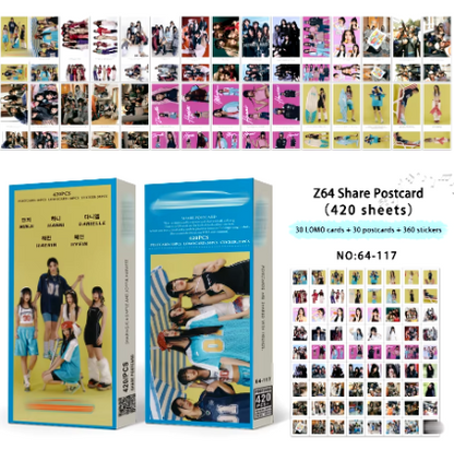 K-POP POSTCARD PHOTO CARD SET