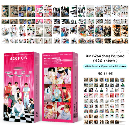 K-POP POSTCARD PHOTO CARD SET