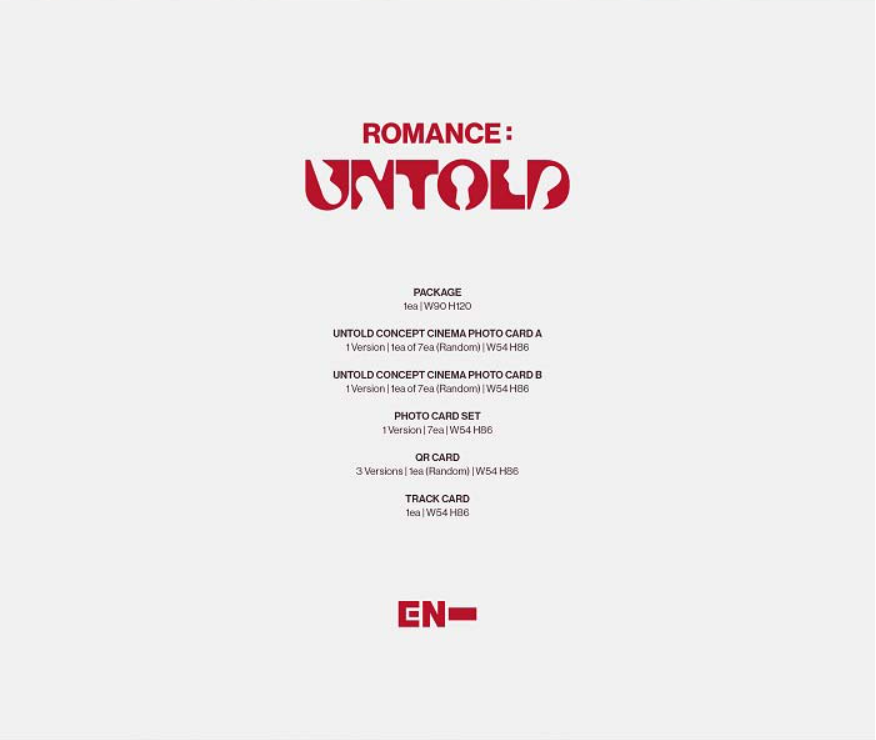 ENHYPEN - ROMANCE: Untold