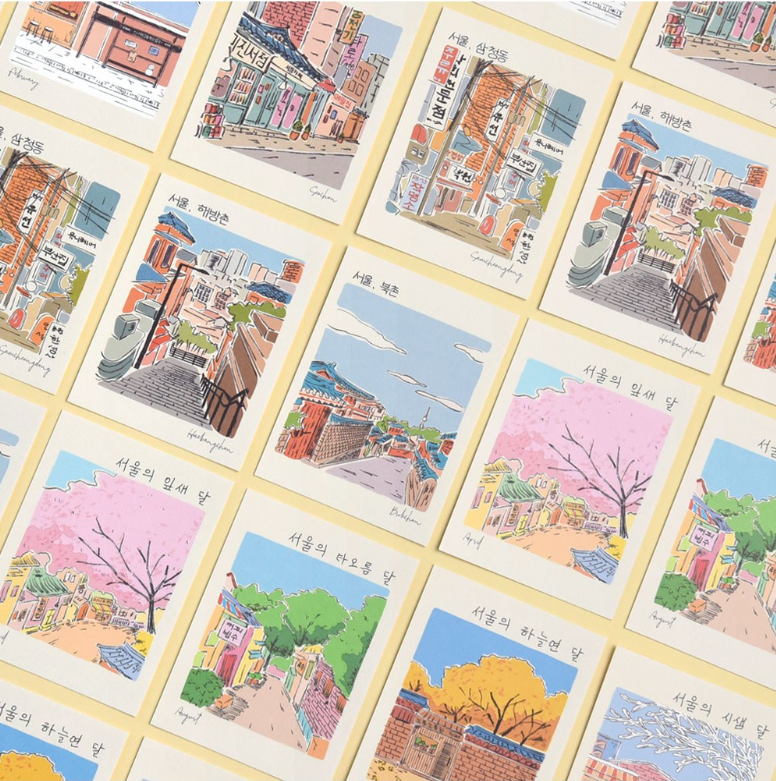 Seoul Aesthetic Postcards