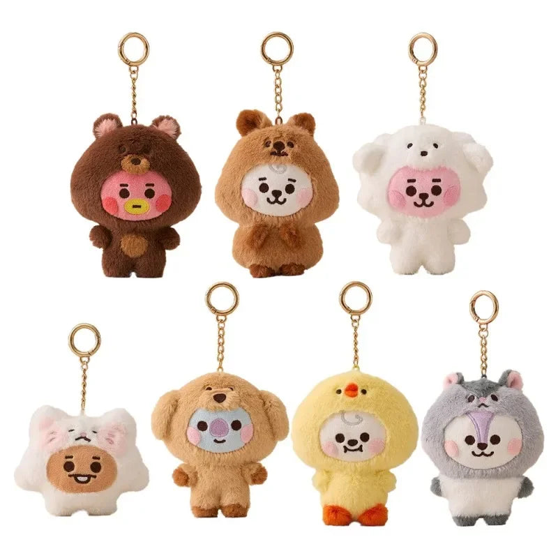 BT21 BABY Zoo Series Plush Doll Keychain