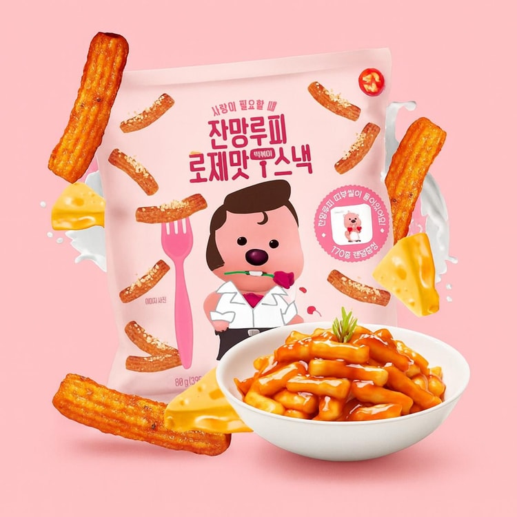 Zanmang Loopy Tteokbokki Snacks