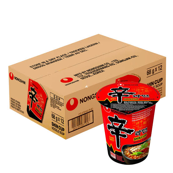 Shin Ramen Carton [12 cups]