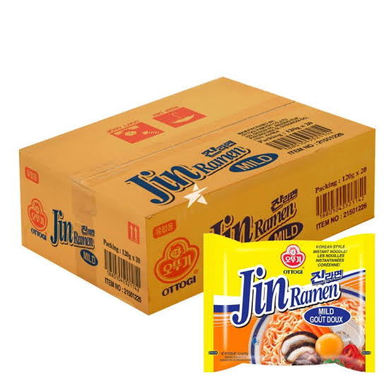 Jin Ramen Mild Carton [40 Packs]