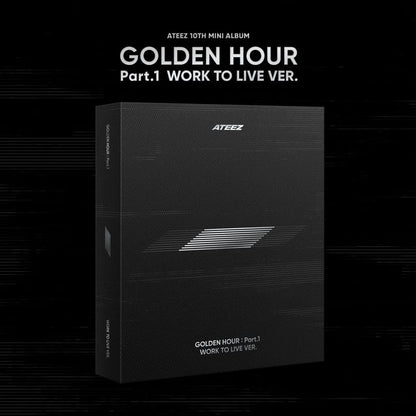 ATEEZ 10TH MINI ALBUM - GOLDEN HOUR : Part.1 (WORK TO LIVE Ver.)