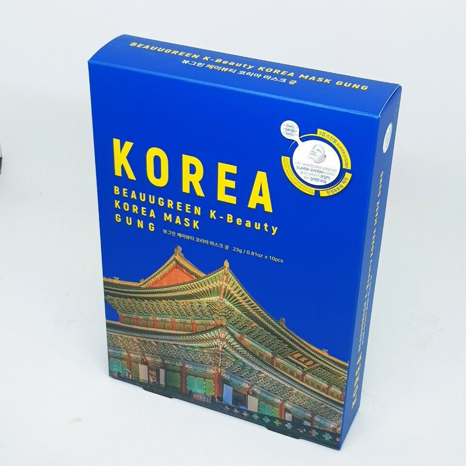 Beauugreen K-Beauty Korea Mask Gung Elasticity Moisturizing Soothing x10pcs