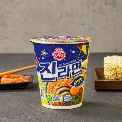 Ottogi Jin Ramen Mild Small Cup (오뚜기 진라면 순한맛 소컵)