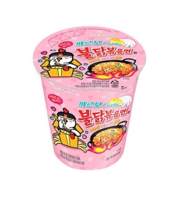 Samyang Carbonara Buldak Fried Noodles Cup (삼양 큰컵 까르보 불닭볶음면)