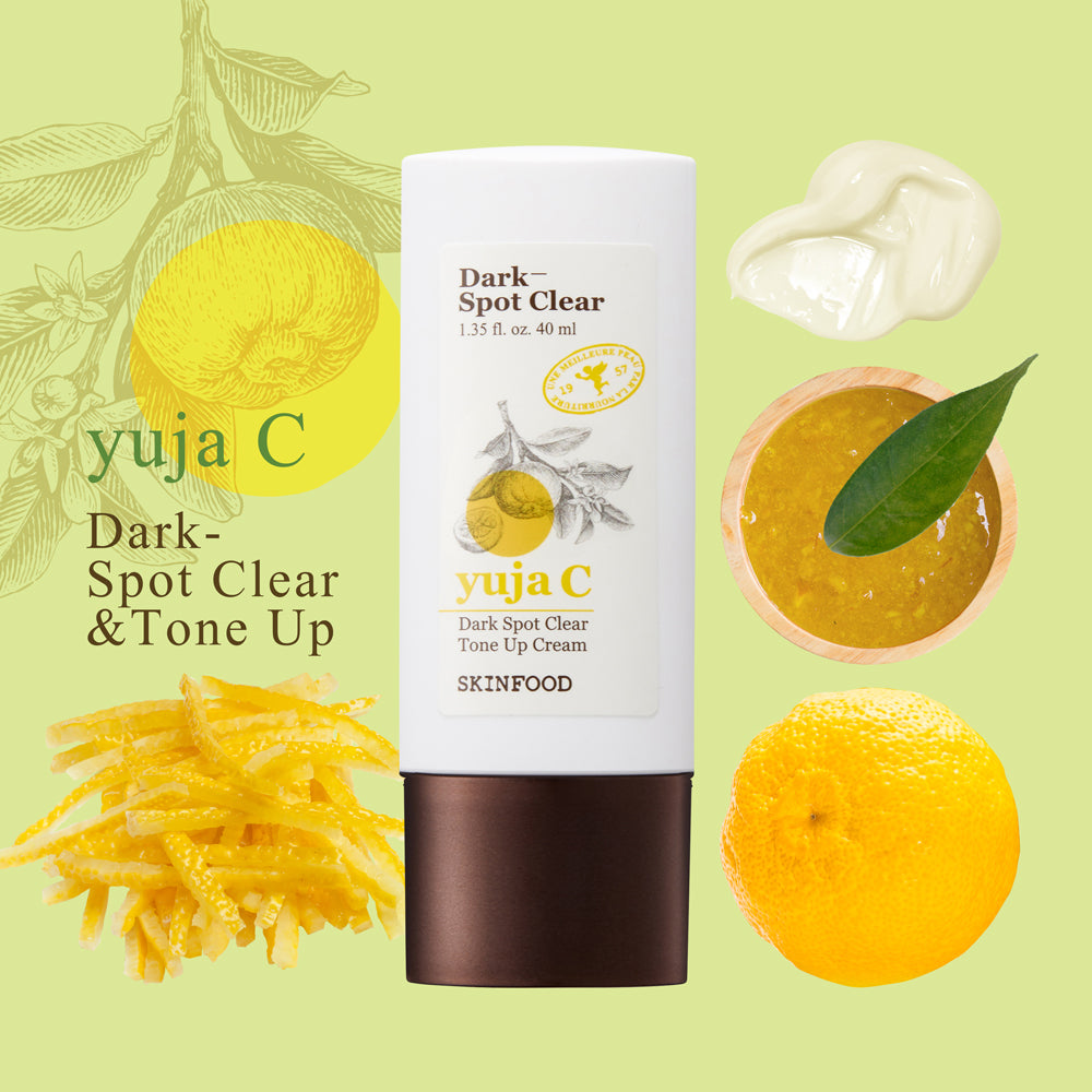 [SKINFOOD] YUJA C DARK SPOT CLEAR TONE UP CREAM (40ml)