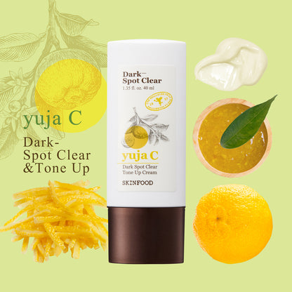 [SKINFOOD] YUJA C DARK SPOT CLEAR TONE UP CREAM (40ml)