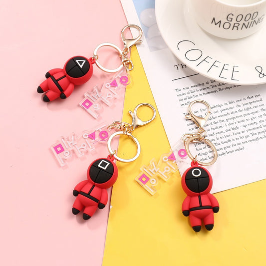 오징어 게임 (K-Drama) RUBBER KEYCHAIN