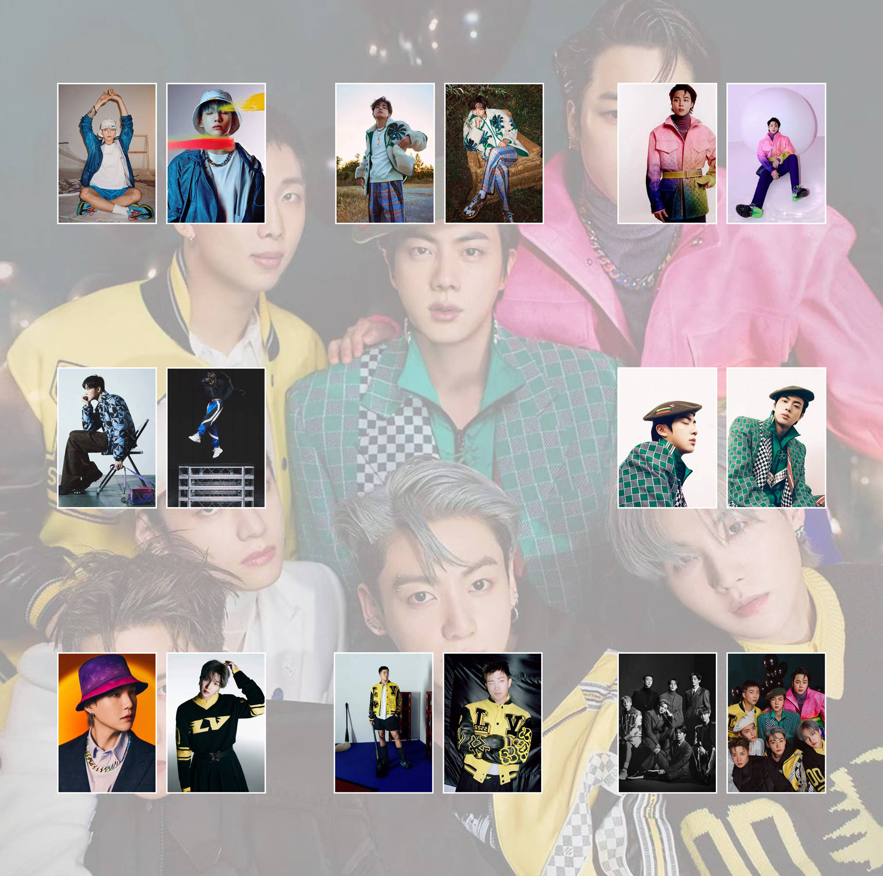 BTS GQ VOGUE STICKER POSTER (2PCS/SET)