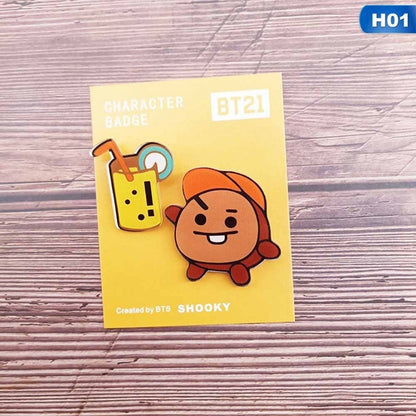 BT21 ENAMEL BADGES