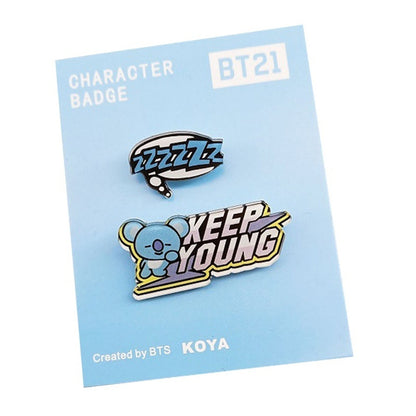 BT21 ENAMEL BADGES