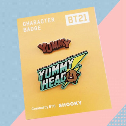 BT21 ENAMEL BADGES