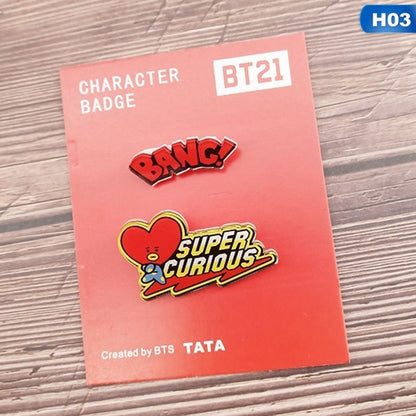 BT21 ENAMEL BADGES