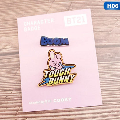 BT21 ENAMEL BADGES