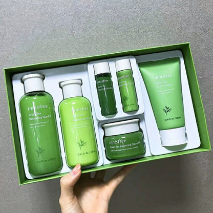 [INNISFREE] GREEN TEA BALANCING SKIN CARE TRIO SET