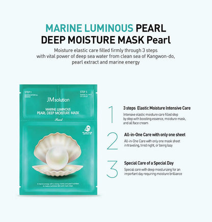 [JM SOLUTION] MARINE LUMINOUS PEARL DEEP MOISTURE MASK (1 sheet)